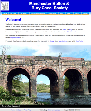 Manchester Bolton & Bury Canal Society home page